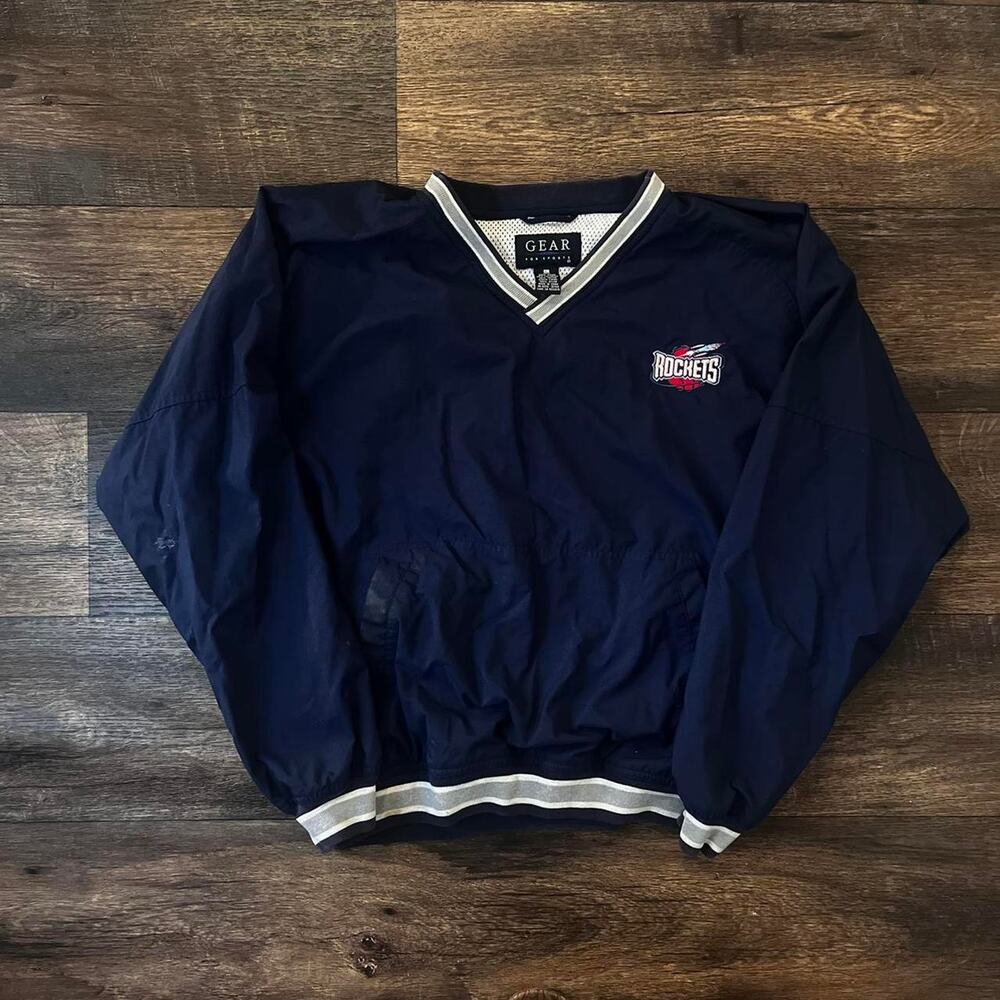 Houston rockets embroidered logo crewneck size large
